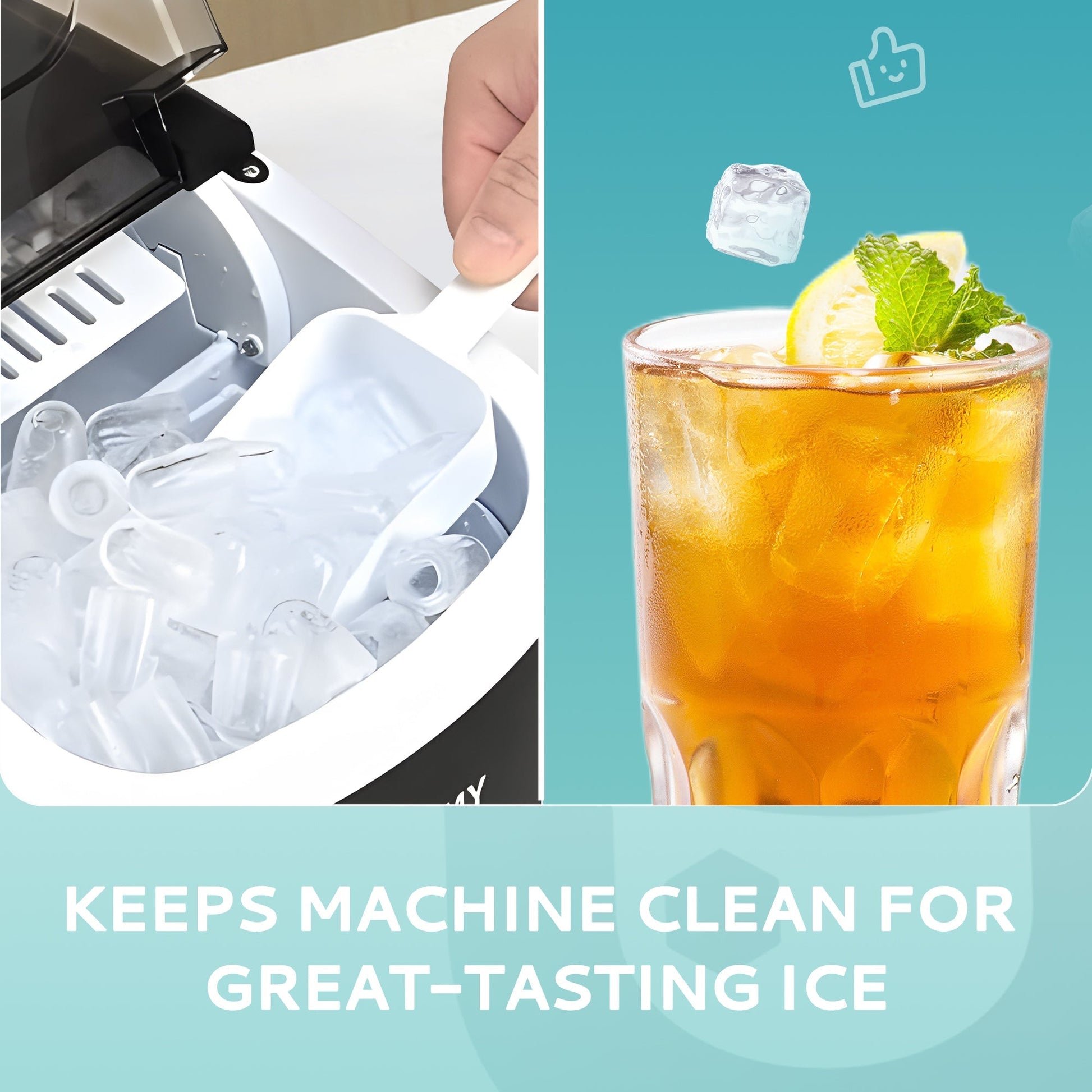EUHOMY Ice Machine Cleaner Descaler, 16/32 Fl OZ Ice Maker Cleaner (4 Uses Per Bottle), Ideal Universal Descaling Solution for All Brands Ice Maker - Euhomy
