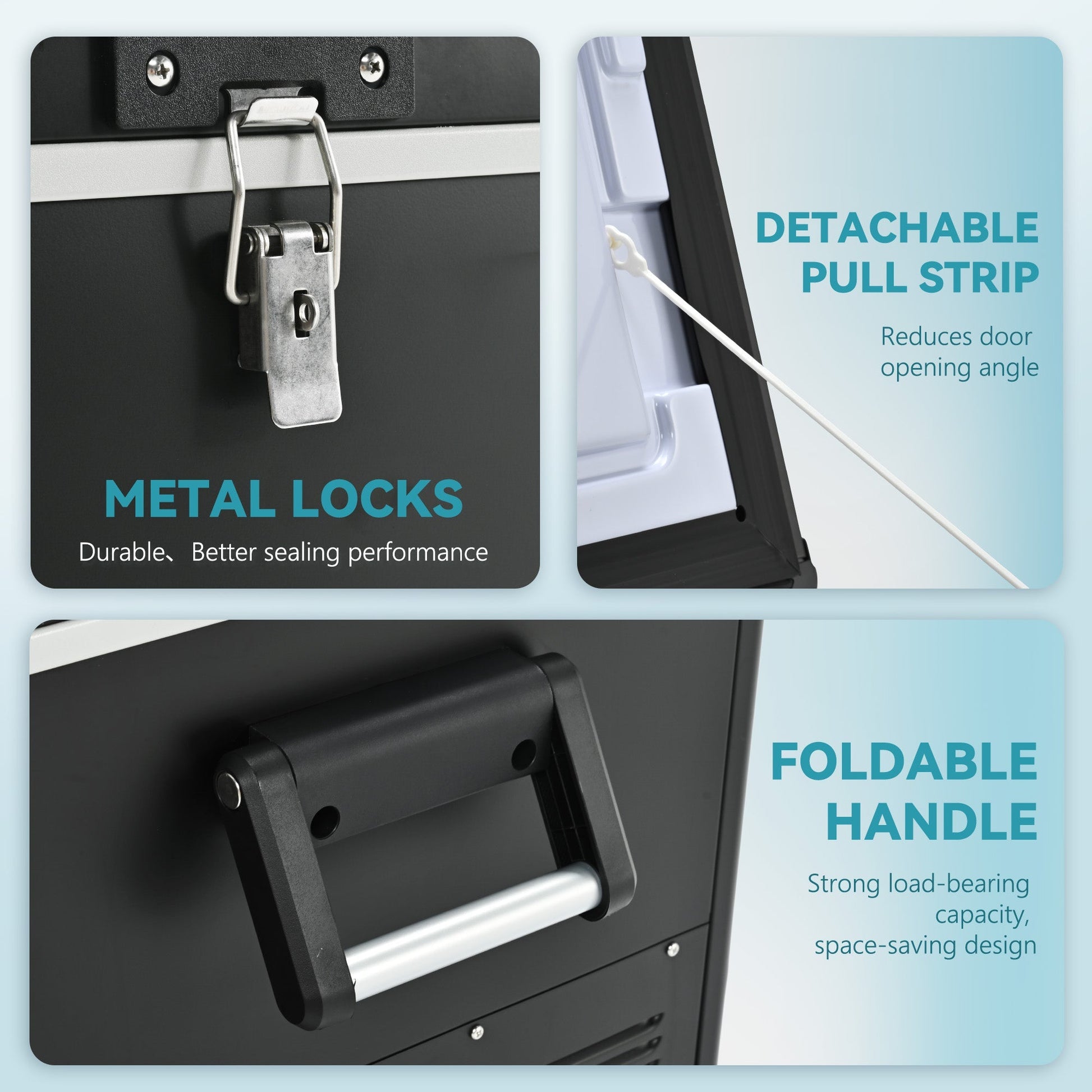 EUHOMY 12 Volt Refrigerator Car Refrigerator 12/24V DC 110-240V AC for Camping, Travel, Truck, Home - Euhomy