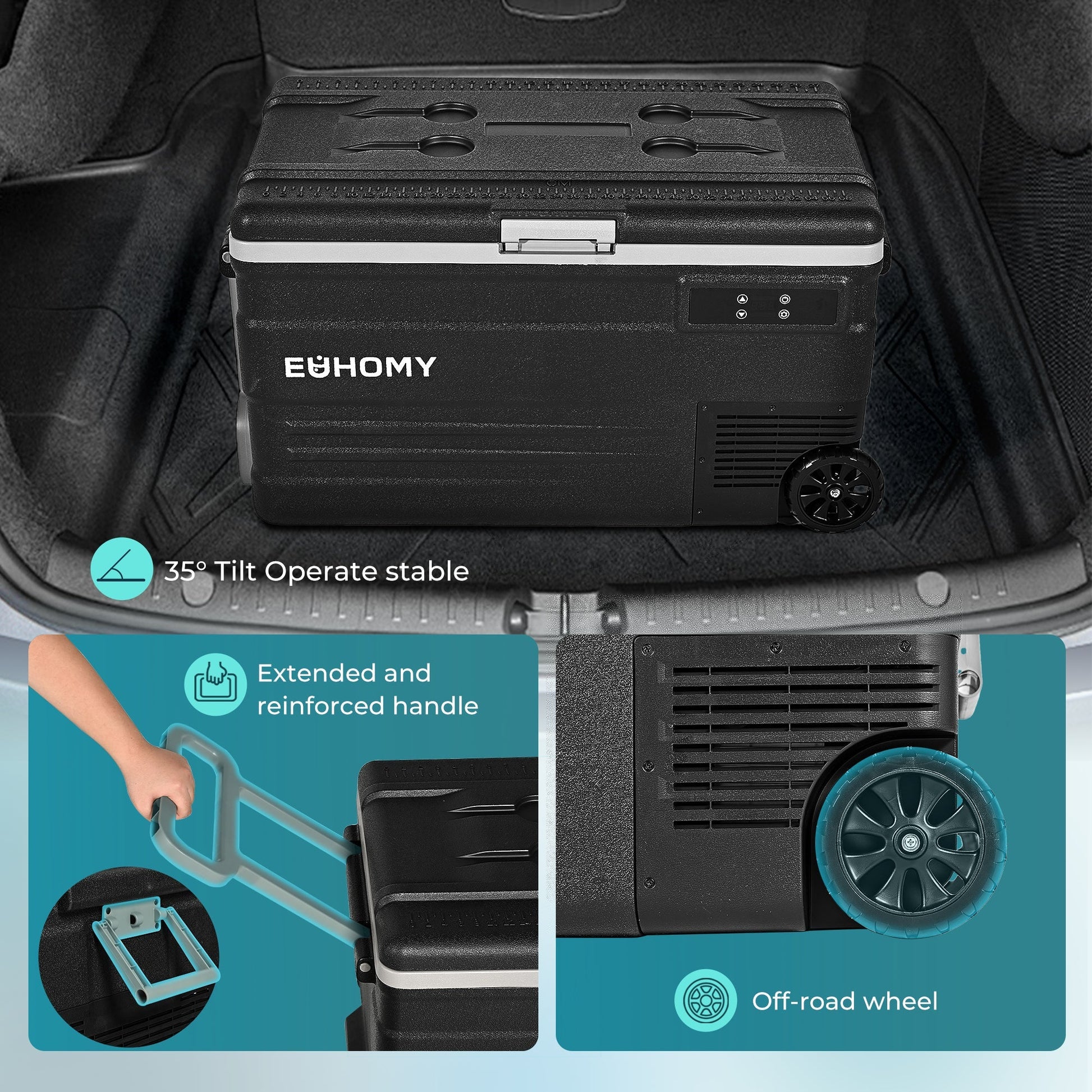 EUHOMY CFU Series Car Refrigerator Camp High Performance Compressor - Euhomy